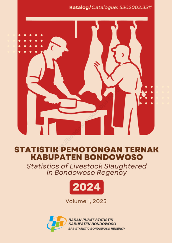 Cover Statistik Pemotongan Ternak Kabupaten Bondowoso 2024